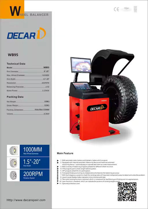 BALANCEADORA DE RUEDAS COMPUTARIZADA INDICACION LASER 2025