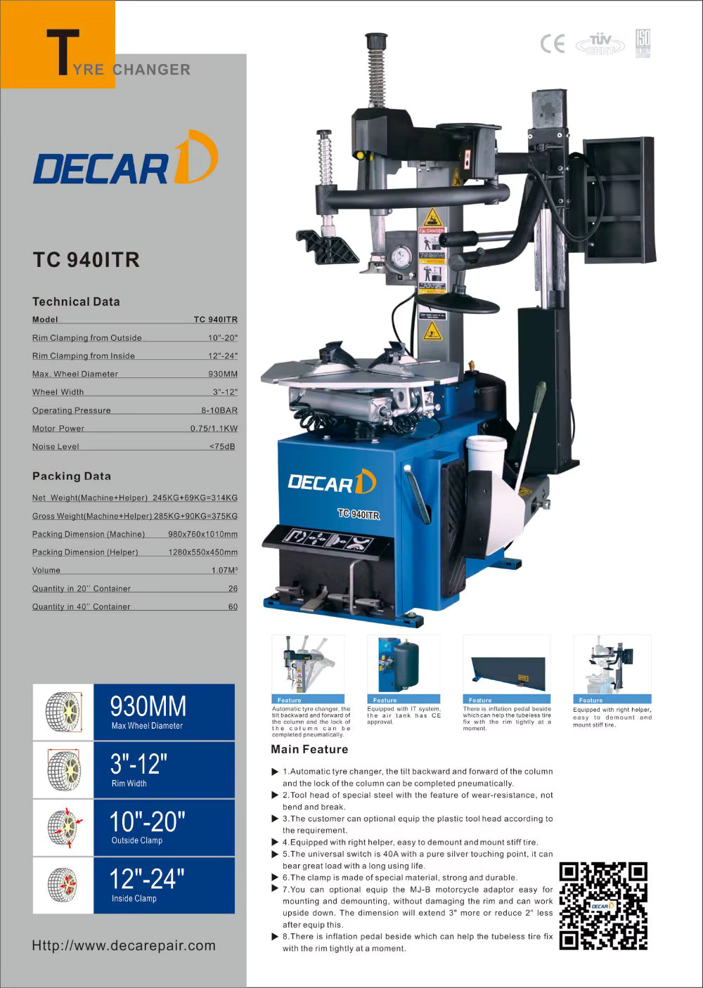 MONTALLANTAS MODERNA SIN PALANCA, PARA DESMONTAR LLANTAS SIN DAÑAR EL RIN 2025