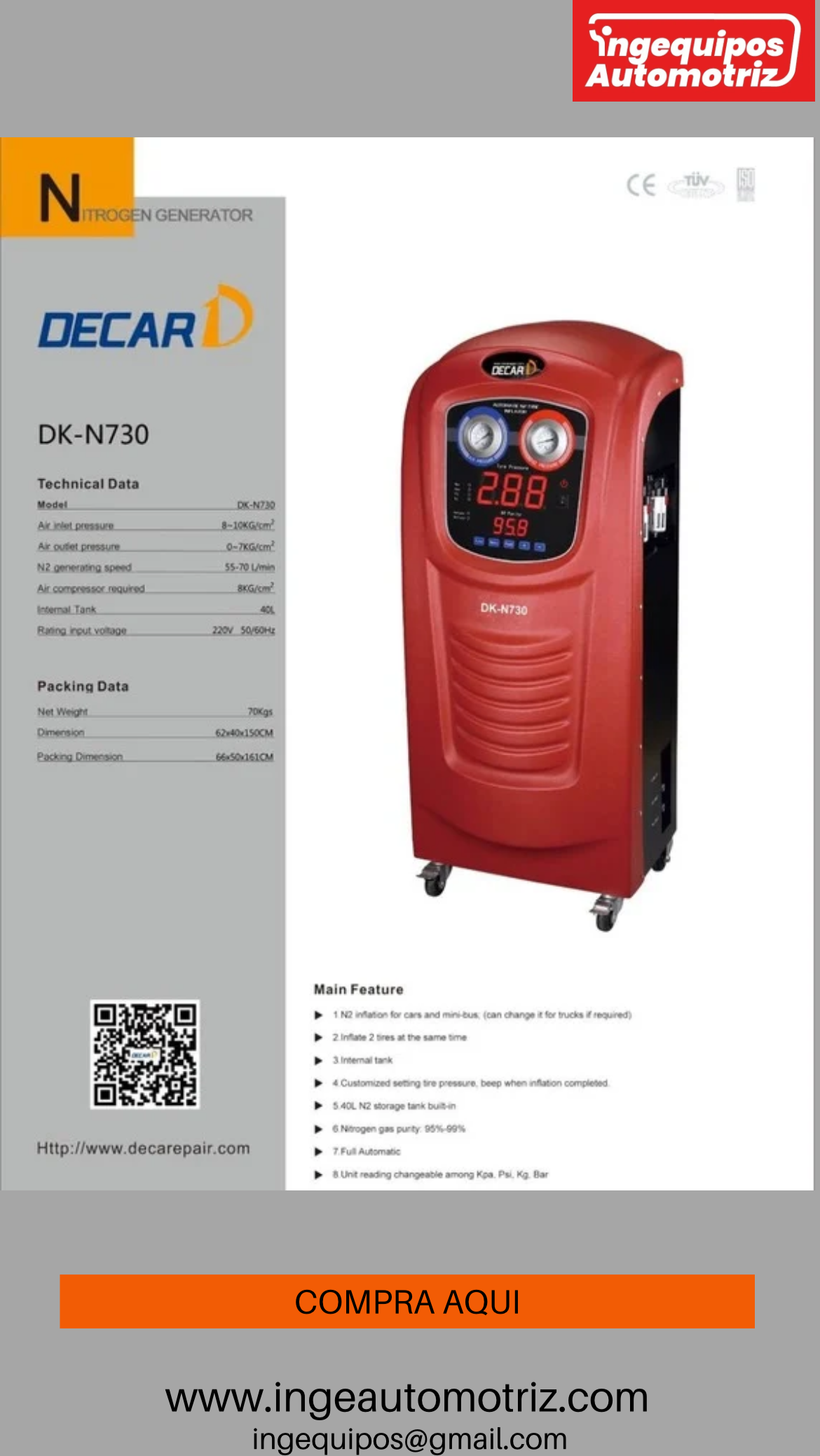 GENERADORES DE NITROGENO